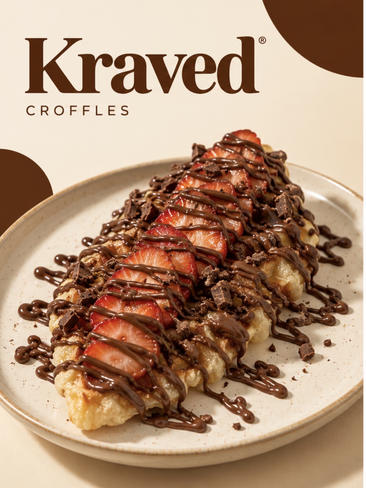 Kraved Chocoberry Croffle
